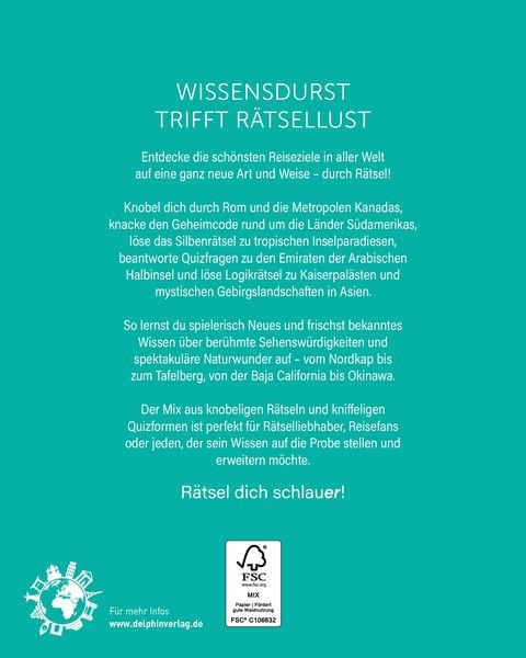 Produktbild: Reise um die Welt I Wissen in R&auml;tseln