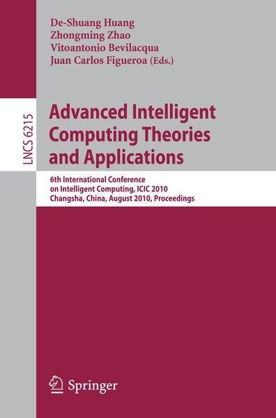 Produktbild: Advanced Intelligent Computing Theories and Applications