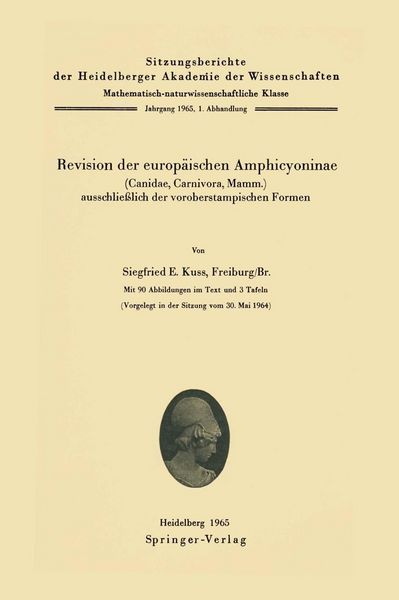 Produktbild: Revision der europ&auml;ischen Amphicyoninae