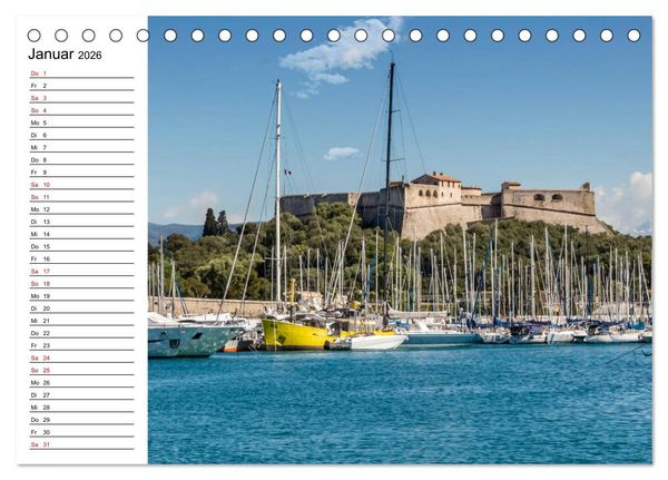 Produktbild: ANTIBES Idyllische Impressionen (Tischkalender 2026 DIN A5 quer), CALVENDO Monatskalender