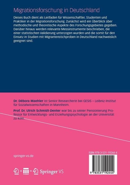 Produktbild: Migrationsforschung in Deutschland