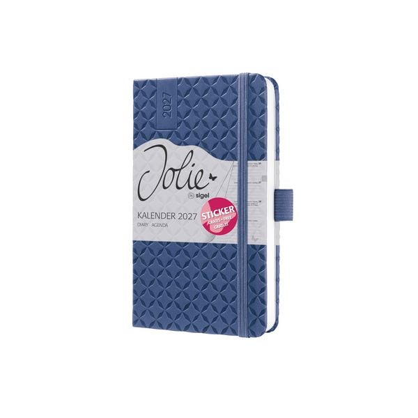 Produktbild: SIGEL 7J100 Wochenkalender Jolie 2027, ca. A6, Indigo Blue, Hardcover