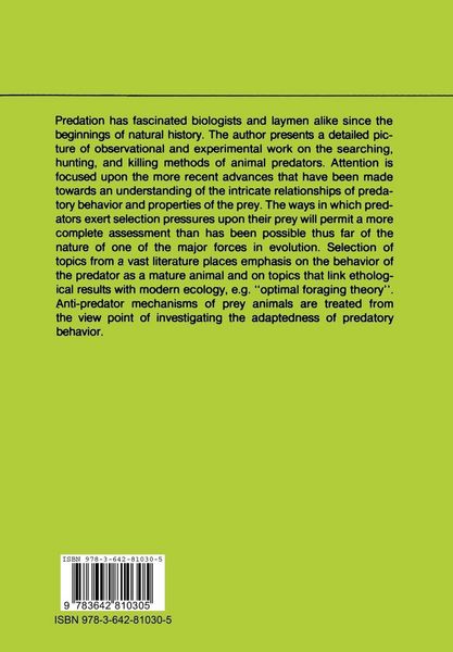 Produktbild: The Ethology of Predation