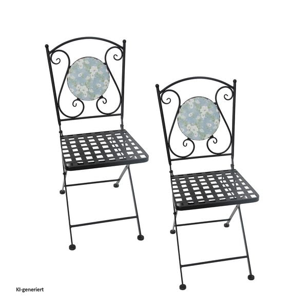 Produktbild: HTI-Living HTI-Living Gartenst&uuml;hle 2 St&uuml;ck Celia Petunien