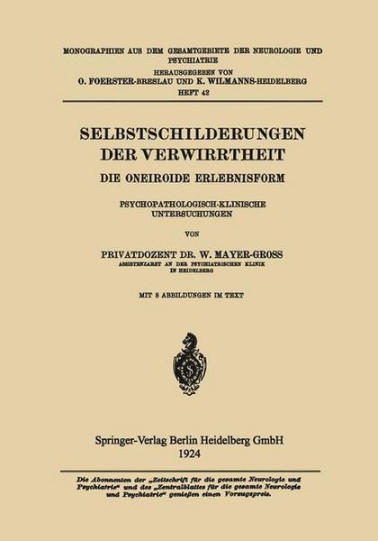 Produktbild: Selbstschilderungen der Verwirrtheit