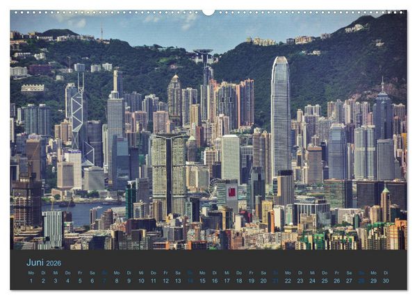 Produktbild: Hong Kong - Skylines (Wandkalender 2026 DIN A2 quer), CALVENDO Monatskalender