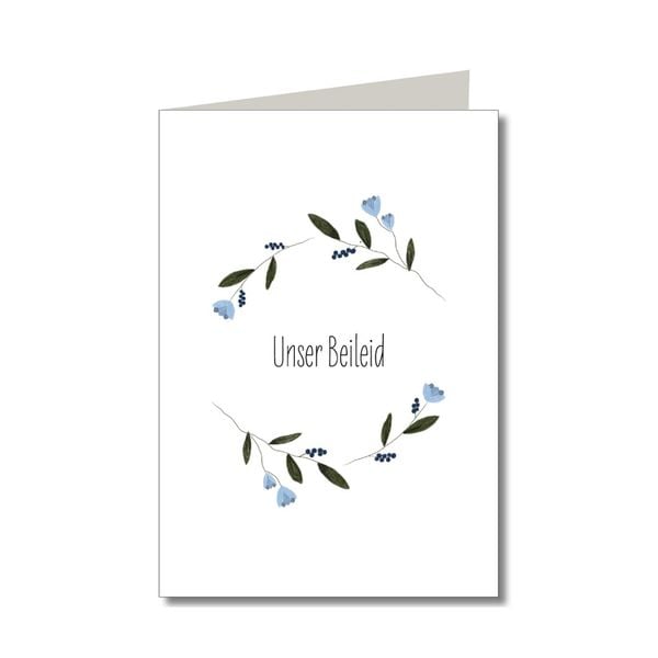 Produktbild: KEITCARDS Trauerkarten, hochwertige Klappkarten inklusive Briefumschlag, 6er Set
