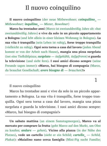 Produktbild: Italienisch lernen mit lustigen Kurzgeschichten (A1-A2) - Storie di Maialino Nano (+ Audio-Online)