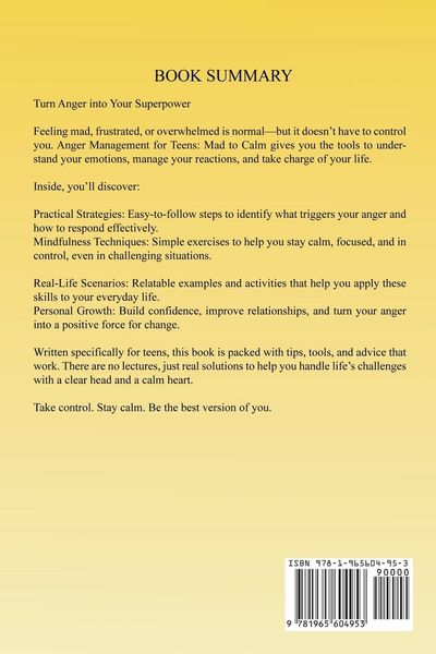 Produktbild: Anger Management for Teens Mad to Calm