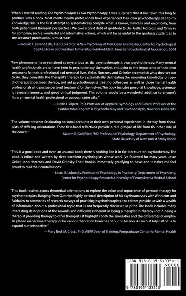 Produktbild: The Psychotherapist's Own Psychotherapy