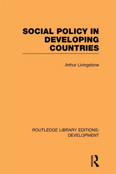 Produktbild: Social Policy in Developing Countries