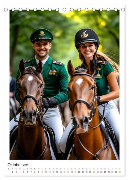 Produktbild: Faszination Reiten (Tischkalender 2026 DIN A5 hoch), CALVENDO Monatskalender