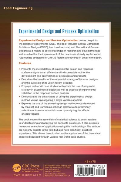 Produktbild: Experimental Design and Process Optimization