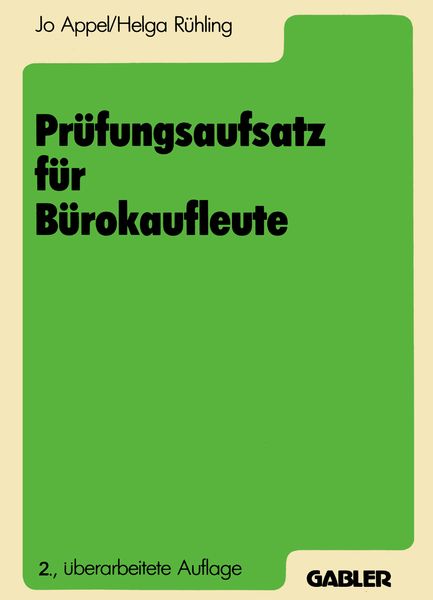 Produktbild: Pr&uuml;fungsaufsatz f&uuml;r B&uuml;rokaufleute