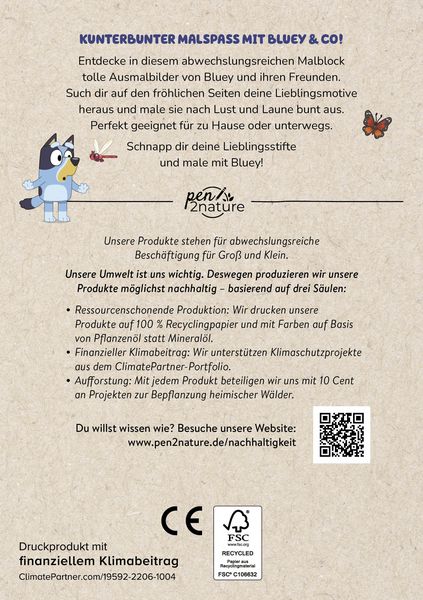 Produktbild: Bluey Mein Malblock