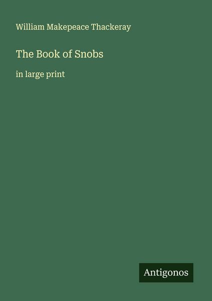 Produktbild: The Book of Snobs