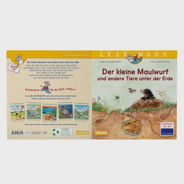 Produktbild: LESEMAUS 178: Der kleine Maulwurf und andere Tiere unter der Erde