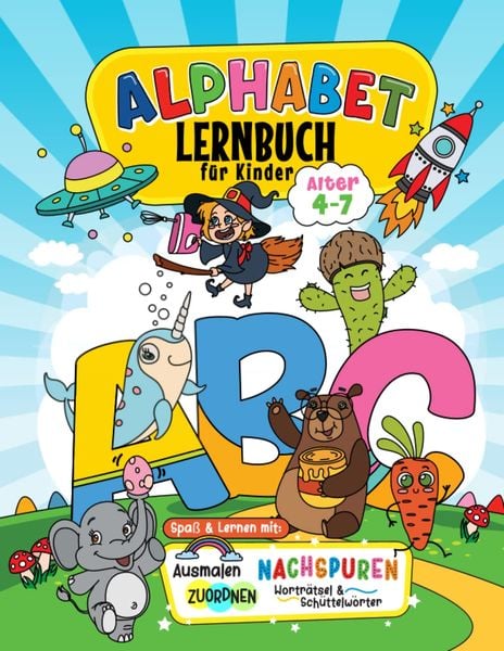 Produktbild: Alphabet-Lernbuch f&uuml;r Kinder von 4-7 Jahren