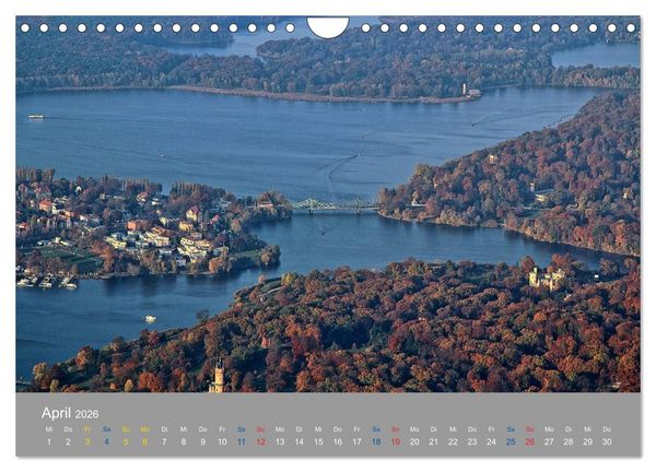 Produktbild: Potsdam von Oben (Wandkalender 2026 DIN A4 quer), CALVENDO Monatskalender