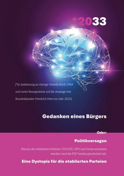 *2033 - Gedanken eines Bürgers, Taschenbuch von Michael Jensen, Tredition, 9783384751317