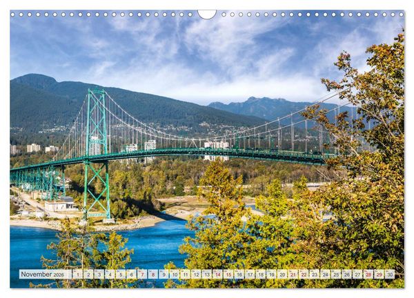 Produktbild: VANCOUVER K&uuml;stencharme und Urbanit&auml;t (Wandkalender 2026 DIN A3 quer), CALVENDO Monatskalender
