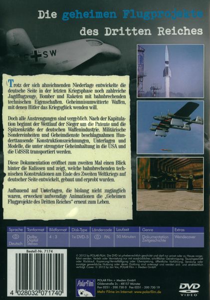 Produktbild: Die geheimen Flugprojekte des Dritten Reiches - Teil 2