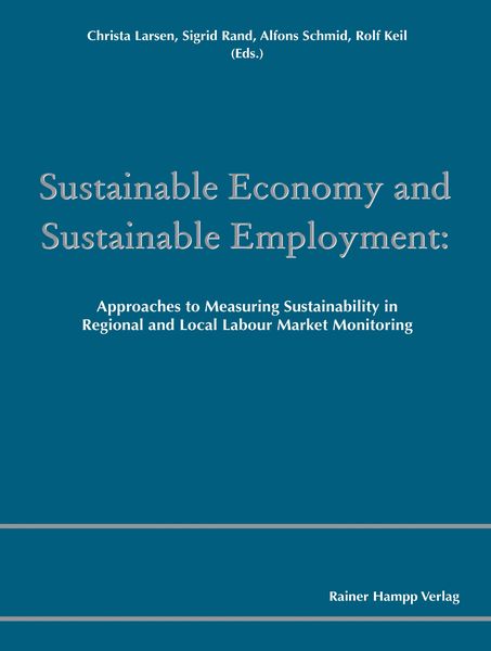 Produktbild: Sustainable Economy and Sustainable Employment