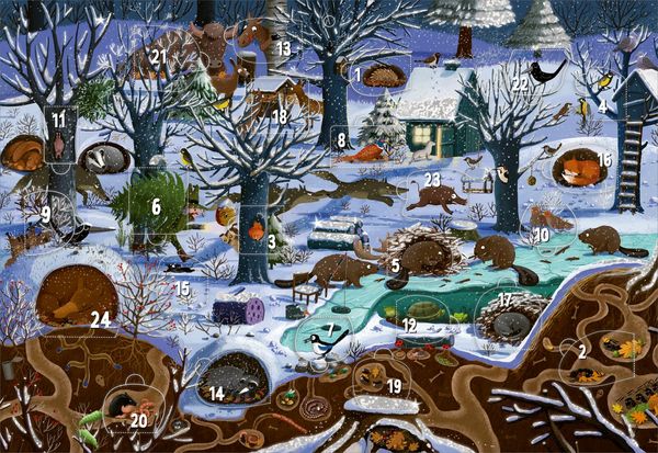 Produktbild: Adventskalender &ndash; Winter im Wald | Wandkalender