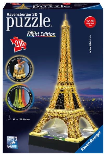 Eiffelturm, 3D-Puzzles Night Edition