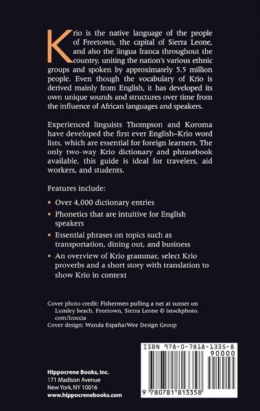 Produktbild: Krio-English/English-Krio Dictionary & Phrasebook