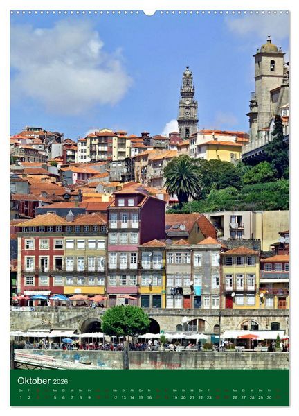 Produktbild: Farbiges Porto (Wandkalender 2026 DIN A2 hoch), CALVENDO Monatskalender