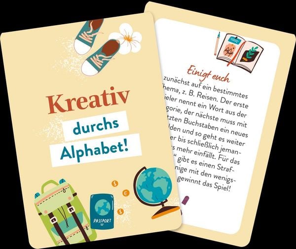Produktbild: 50 Games to go - Kartenbox mit vielen Spielen und Kreativideen f&uuml;r unterwegs