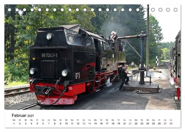 Produktbild: Feuer Wasser Kohle - Dampflokomotiven der Deutschen Reichsbahn (Tischkalender 2027 DIN A5 quer), CALVENDO Monatskalender