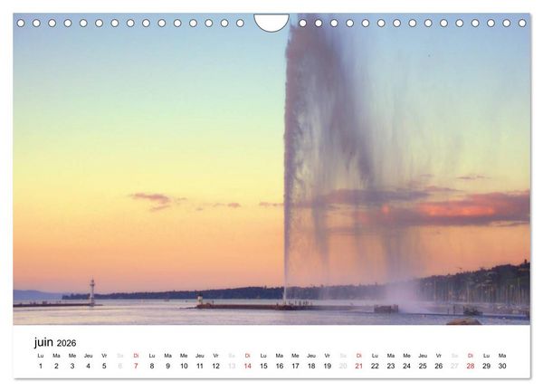 Produktbild: Gen&egrave;ve Points de vue (Calendrier mural 2026 DIN A4 vertical), CALVENDO calendrier mensuel