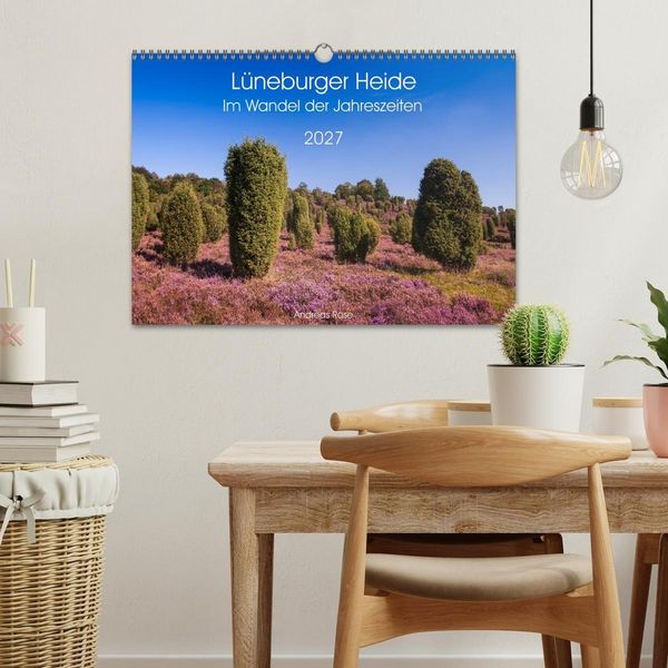 Produktbild: L&uuml;neburger Heide &ndash; Im Wandel der Jahreszeiten (Wandkalender 2027 DIN A3 quer), CALVENDO Monatskalender