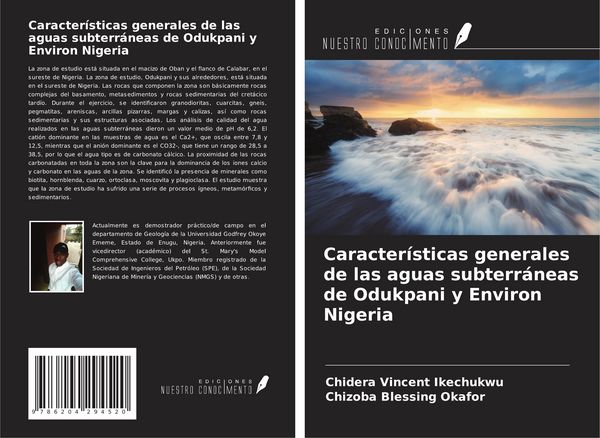Produktbild: Caracter&iacute;sticas generales de las aguas subterr&aacute;neas de Odukpani y Environ Nigeria