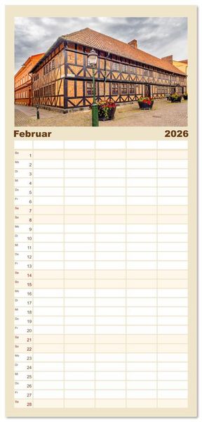 Produktbild: Familienplaner 2026 - Malm&ouml; in Schweden mit 5 Spalten (Wandkalender, 21 x 45 cm) CALVENDO