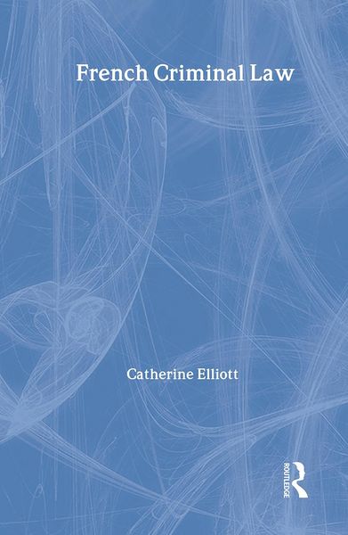 Produktbild: French Criminal Law