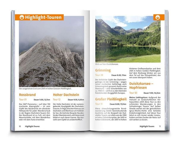 Produktbild: KOMPASS Wanderf&uuml;hrer Dachstein-Tauern Ost, 70 Touren mit Extra-Tourenkarte