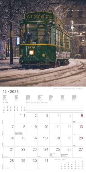 Produktbild: Eisenbahnen 2026 - Broschürenkalender 30x30 cm (30x60 geöffnet) - Kalender mit Platz für Notizen - Steam Engines - Bildkalender - Wandkalender