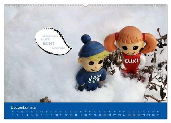 Produktbild: An der Waterkant mit Jan Cux und Cuxi (hochwertiger Premium Wandkalender 2026 DIN A2 quer), Kunstdruck in Hochglanz