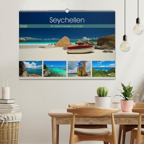 Produktbild: Seychellen - Ein letztes Paradies auf Erden (Wandkalender 2026 DIN A2 quer), CALVENDO Monatskalender