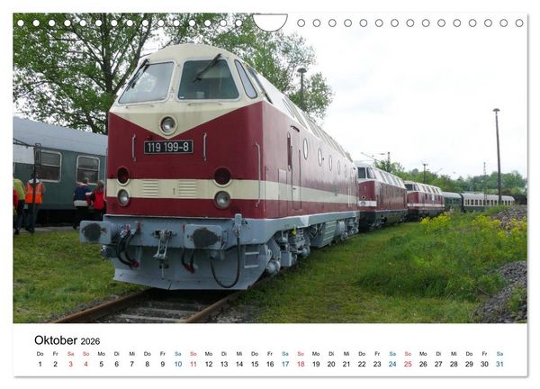 Produktbild: U-Boot trifft Babelsbergerin. Die Baureihen 118 und 119 der Deutschen Reichsbahn (Wandkalender 2026 DIN A4 quer), CALVENDO Monatskalender
