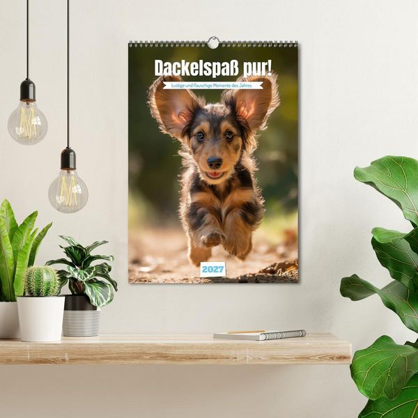 Produktbild: Dackelspa&szlig; pur! (Wandkalender 2027 DIN A3 hoch), CALVENDO Monatskalender