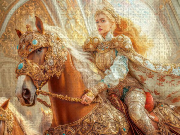 Produktbild: CALVENDO Puzzle Pferde | 1000 Teile Lege-Gr&ouml;&szlig;e 64x48cm Foto-Puzzle f&uuml;r gl&uuml;ckliche Stunden