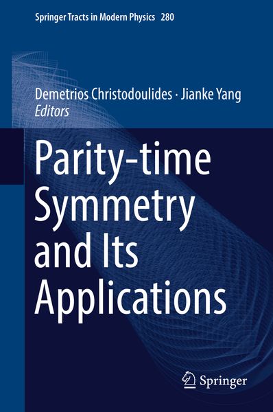 Produktbild: Parity-time Symmetry and Its Applications