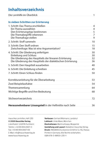 Produktbild: Er&ouml;rterung. Aufsatz 8.-11. Klasse, A5-Heft