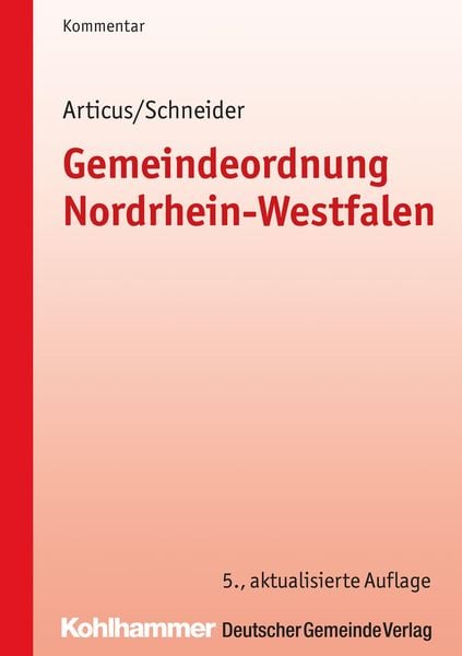 Produktbild: Gemeindeordnung Nordrhein-Westfalen