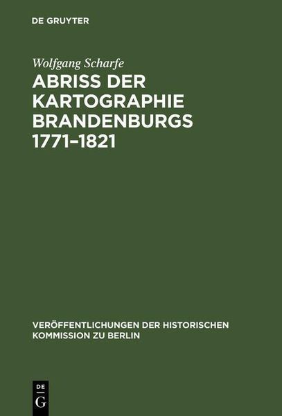 Produktbild: Abriss der Kartographie Brandenburgs 1771-1821