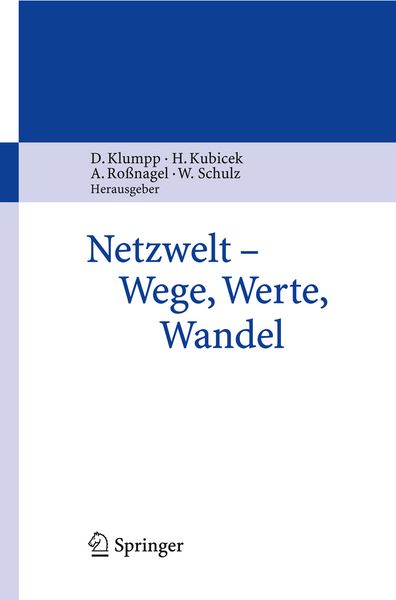 Produktbild: Netzwelt - Wege, Werte, Wandel